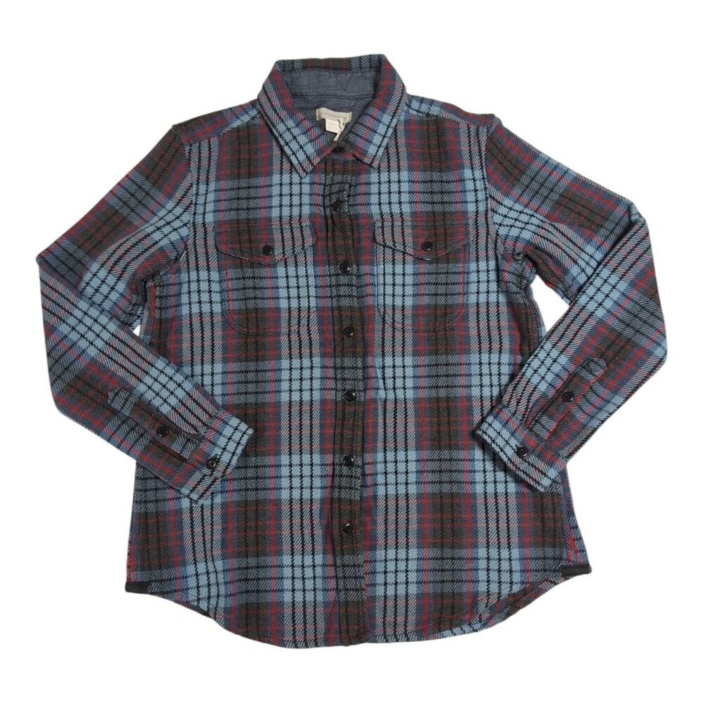 Outerknown Blanket Shirt NWT Women XS/S Gorpcore Outdoor Blue Plaid Flannel